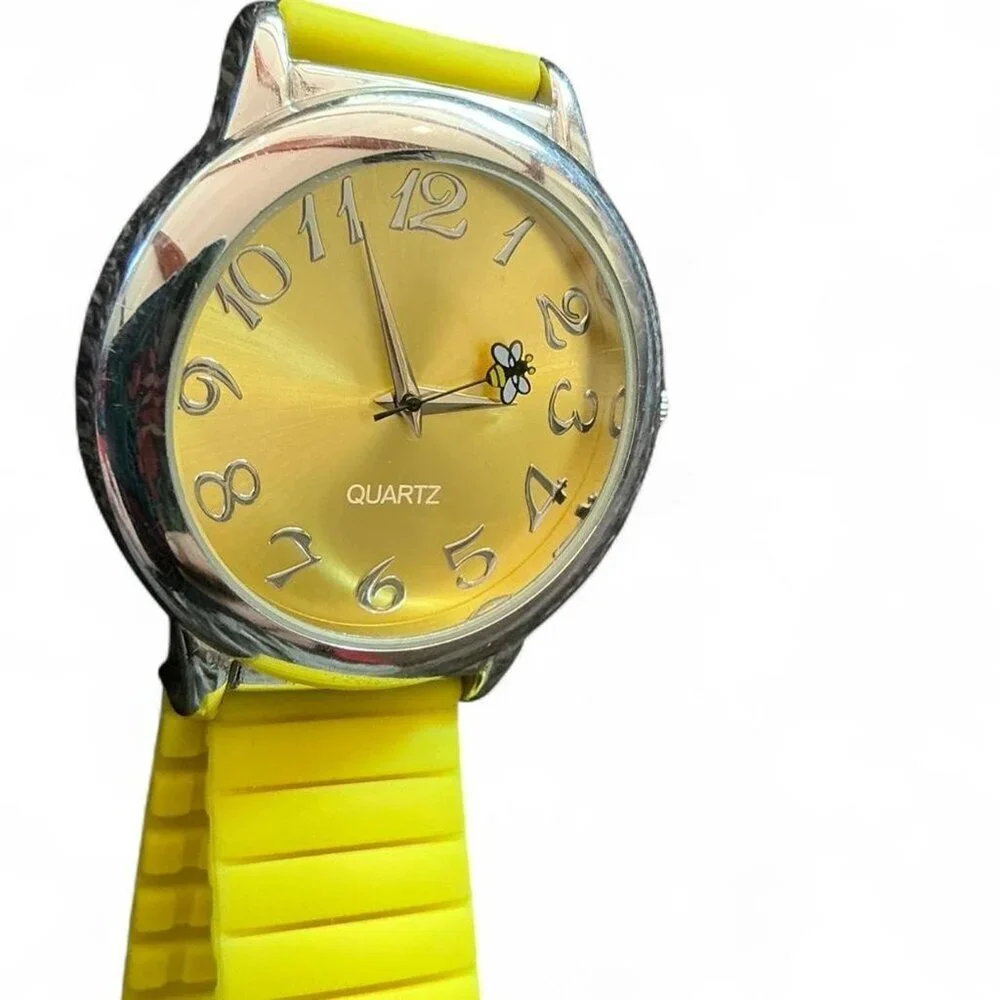 Avon Counting Critters Silicone Watch Stretch Band Yellow‎